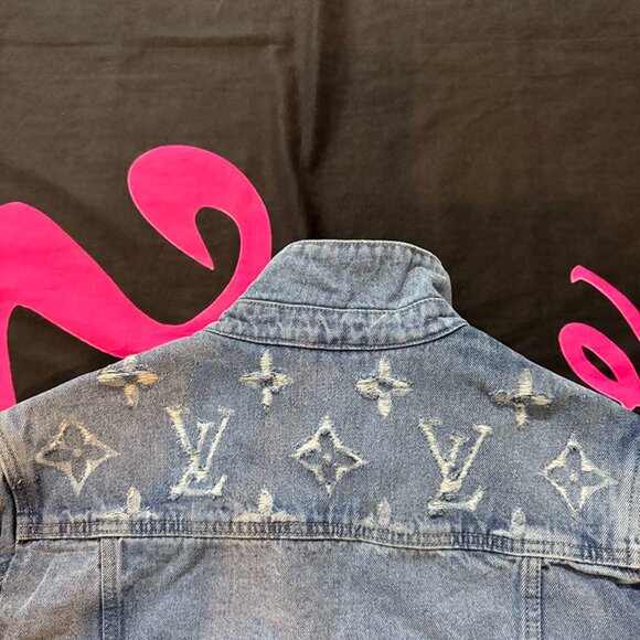 Louis Vuitton Blue Washed Denim Jacket - Picture 5 of 6
